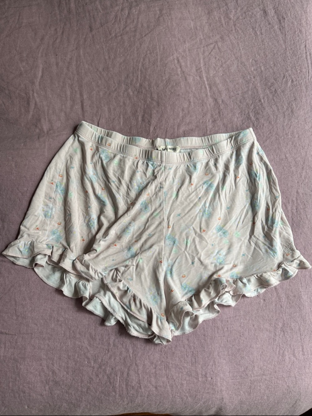 djerf avenue go slow ruffle shorts